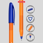 Ручка шариковая ErichKrause. U-108 Orange Stick, синий стержень, узел 1 мм - Фото 2