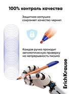 Ручка шариковая ErichKrause. U-108 Orange Stick, синий стержень, узел 1 мм - Фото 4