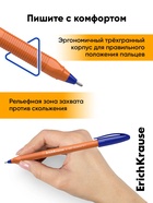 Ручка шариковая ErichKrause. U-108 Orange Stick, синий стержень, узел 1 мм - Фото 5