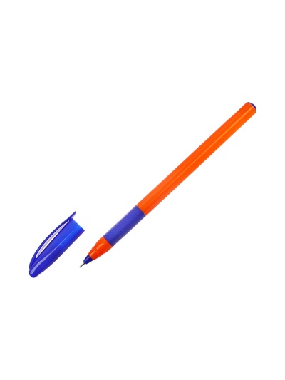 Ручка шариковая ErichKrause U-109 Orange Stick&Grip, узел 1 мм, синяя, резиновый упор