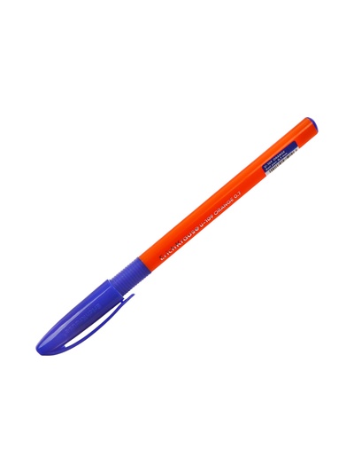 Ручка шариковая ErichKrause U-109 Orange Stick&Grip, узел 1 мм, синяя, резиновый упор