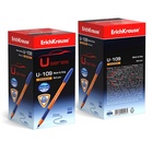 Ручка шариковая ErichKrause. U-109 Orange Stick&Grip, синий стержень, узел 1 мм, резиновый упор - Фото 8