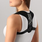 Массажёр - фиксатор для осанки, на фастексах, размер L-XL, чёрный - Фото 4