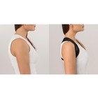 Массажёр - фиксатор для осанки, на фастексах, размер L-XL, чёрный - Фото 7