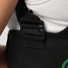 Массажёр - фиксатор для осанки и поясницы, на фастексах, до 46 размера, чёрный - Фото 7