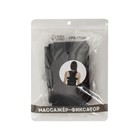 Массажёр - фиксатор для осанки, на липучках, размер S, картонная коробка, чёрный - Фото 12