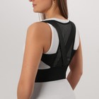 Массажёр - фиксатор для осанки, на липучках, размер S, картонная коробка, чёрный - Фото 5