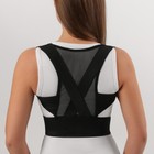 Массажёр - фиксатор для осанки, на липучках, размер M, чёрный - Фото 5