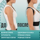 Массажёр - фиксатор для осанки, на липучках, размер L, чёрный - Фото 2