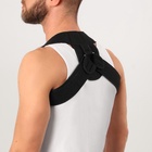 Массажёр - фиксатор для осанки с металлическими вставками, размер S-M, чёрный - Фото 6
