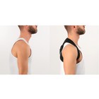 Массажёр - фиксатор для осанки с металлическими вставками, размер S-M, чёрный - Фото 9