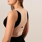 Массажёр - фиксатор для осанки и поясницы, на фастексах, размер M-L, бежевый - Фото 6