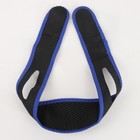 Маска текстильная против храпа, эластичная, на липучке, чёрная, синяя - Фото 6