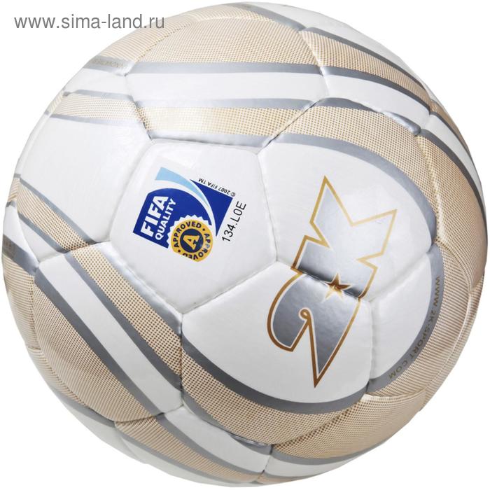Мяч футбольный 2K Sport Parity Gold FIFA Approved, white/gold/silver - Фото 1