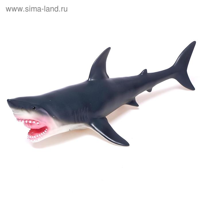 Фигурка животного «Серая акула», длина 41 см - Фото 1