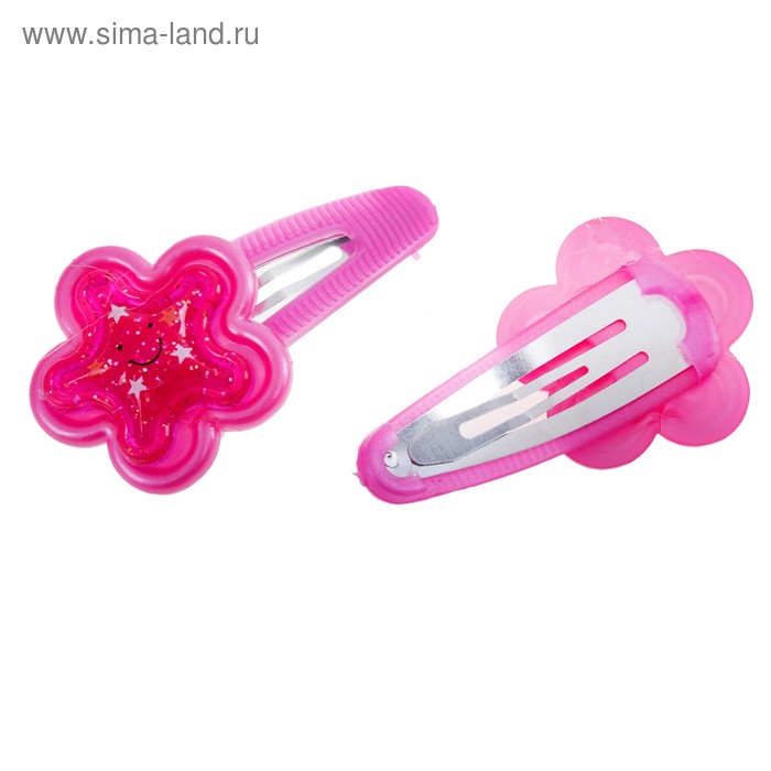 невидимка для волос "Мега" набор 4 шт ромашка - Фото 1