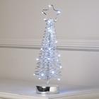 УЦЕНКА Елка плетеная светодиодная, 30х8х8 см, от батареек, БЕЛЫЙ - Фото 1
