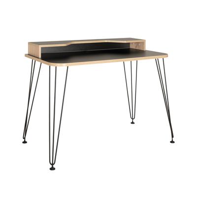 Стол компьютерный «Базис 3 12.66», столешница 22 мм, 1100×600×840 мм, цвет чёрный/дуб сонома