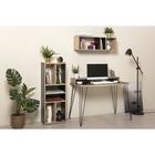 Стол компьютерный Базис 3 12.66, 1100х600х840, столешница 22мм, Черный/Дуб сонома - фото 120397209