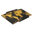 Модульная картина «Карта», золотая, 33 х 73 см - фото 25812591