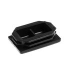 Заглушка внутренняя 60х40 мм, универсальная, черная (комплект 50 шт) - фото 24585769