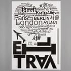 Наклейка пластик интерьерная чёрная "Я люблю путешествия" 50х70 см - фото 806630567