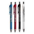 Ручка шариковая, автоматическая Vinson 0.7 мм, стержень масляный синий, корпус МИКС с резиновым держателем, штрихкод - фото 318412565