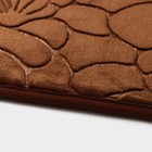 Коврики для ванной и туалета Доляна «Галька, ракушки», 2 шт., 40×50 см, 50×80 см - Фото 3