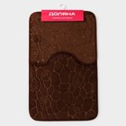 Коврики для ванной и туалета Доляна «Галька, ракушки», 2 шт., 40×50 см, 50×80 см - Фото 5