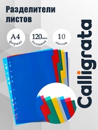 Набор разделителей листов А4 Office-2000, 10 листов без индексации, цветные, пластик 120 мкм - Фото 1