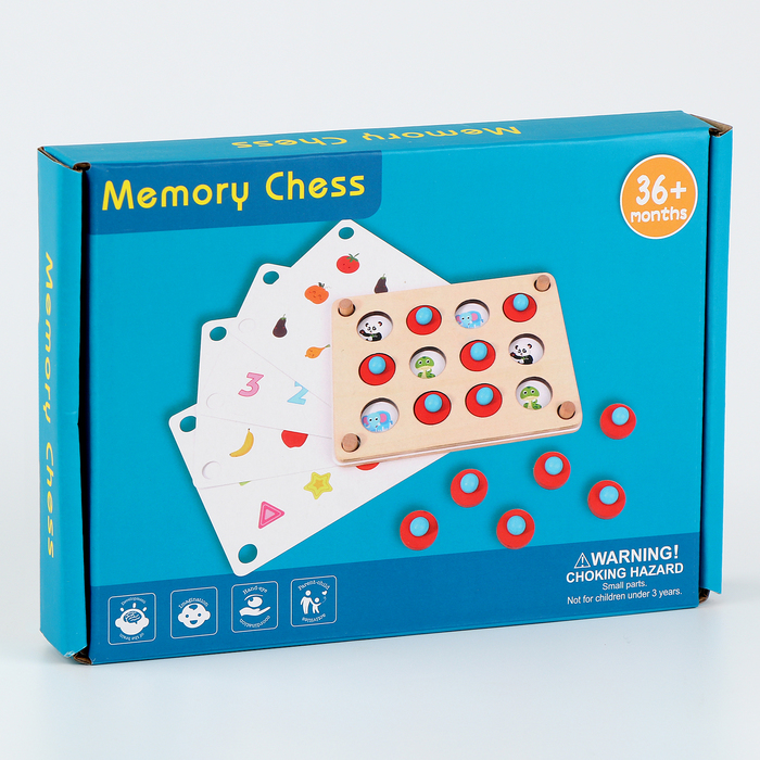 Детская развивающая игра «Мемори» 13,5 × 18,5 × 2,8 см - фото 1907158436