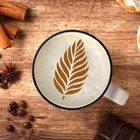 Трафарет для кофе «Перышко», 9.5×8.5 см - Фото 2