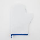 Варежка - прихватка «Этель» Blue flowers, 20×28 см, саржа, 100% хлопок, ватин 250 г/м² - Фото 3