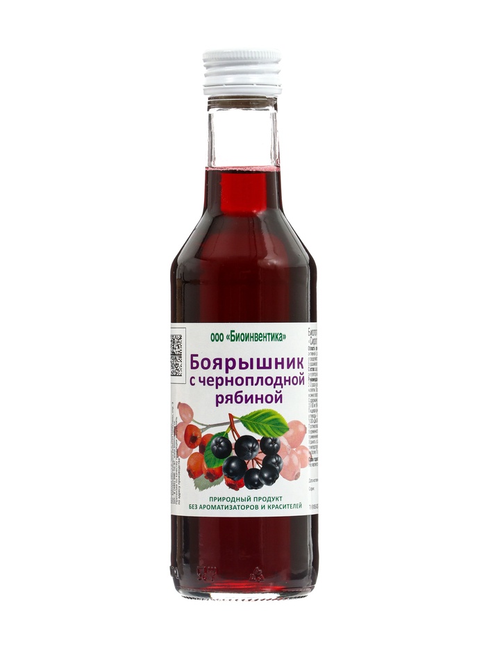 Сироп боярышника с черноплодной рябиной, 250 мл - Фото 1