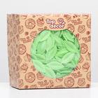 Вафельный «Лист розы», малый, светло - зеленый, 1000 шт. - Фото 1