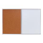 Доска комбинированная 60×90 см, магнитно-маркерная/пробковая, Calligrata СТАНДАРТ, в алюминиевой рамке - Фото 2