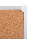 Доска комбинированная 60×90 см, магнитно-маркерная/пробковая, Calligrata СТАНДАРТ, в алюминиевой рамке - Фото 4