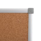 Доска комбинированная 90×120 см, магнитно-маркерная/пробковая, Calligrata СТАНДАРТ, в алюминиевой рамке - Фото 3