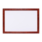 Доска магнитно-маркерная А3, 30х45 см, Calligrata, в деревянной рамке (морилка темная) - Фото 14