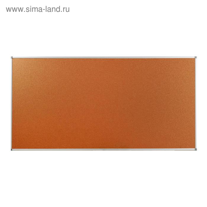 Доска пробковая 100×200 см, Calligrata, в алюминиевой рамке - Фото 1