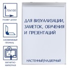 Флипчарт магнитно-маркерный Calligrata, 70×100 см, настенный/надверный - Фото 1