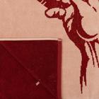 Полотенце махровое Fresco ПЦС-2602-4444 50х90, красный, хлопок 100%, 460г/м2 - Фото 3