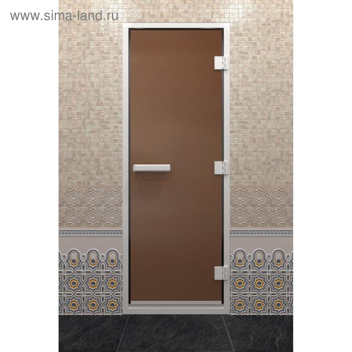 Дверь стеклянная «Хамам», размер коробки 200 × 70 см, правая, цвет бронза матовая - Фото 1