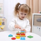 Детская развивающая пирамидка «Собери сам» 11.5×11.5×5 см - Фото 4