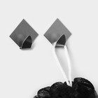 Крючки самоклеящиеся SAVANNA «Ромб», 2 шт., металл, 4.5×4.8×2 см, хромированные - Фото 5