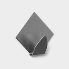 Крючки самоклеящиеся SAVANNA «Ромб», 2 шт., металл, 4.5×4.8×2 см, хромированные - Фото 2