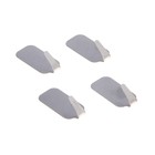 Крючок металлический на липучке «Минимализм», 4 шт - Фото 1