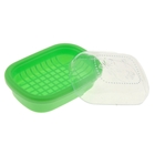 Мыльница пластиковая «Роза», 14×11×7 см, цвет МИКС - Фото 1