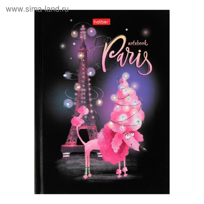 Бизнес-блокнот А6, 64 листа "Парижские каникулы", твёрдая обложка - Фото 1