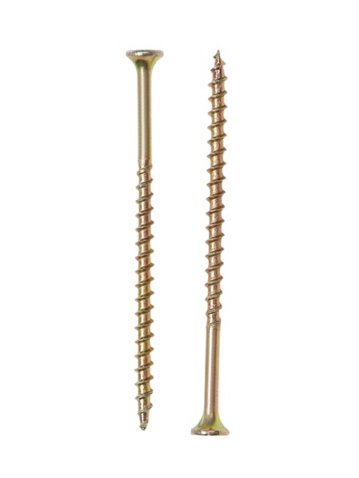 Саморез 4.2×76 мм ТУНДРА PREMIUM, потай, крупная резьба, шлиц PH, желтый цинк, 1 кг